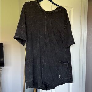 Black Free People Romper